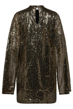 Afbeelding in Gallery-weergave laden, Co&#39;couture ShivaCC Sequin Dress Gold 36241 4148
