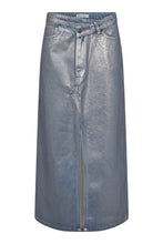 Afbeelding in Gallery-weergave laden, Co&#39;couture FoilCC Asym Slit Skirt Silver 34107 930
