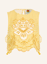 Afbeelding in Gallery-weergave laden, Farm Rio 355808 L0032 YELLOW BICOLOR STRIPES RICHILIEUR
