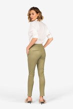 Afbeelding in Gallery-weergave laden, Ibana Colette Leather Pants Moss Green 302430024

