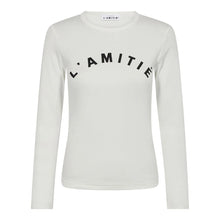 Afbeelding in Gallery-weergave laden, Haute L'Amitié HL10850 Clean LS logo Tee Off-White
