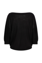 Afbeelding in Gallery-weergave laden, Ruby Tuesday Vira Knit Top With Buttons At Shoulder Jet Black
