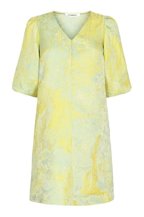 Co'couture Simone Jacquard Zip Dress 36124 32 Yellow