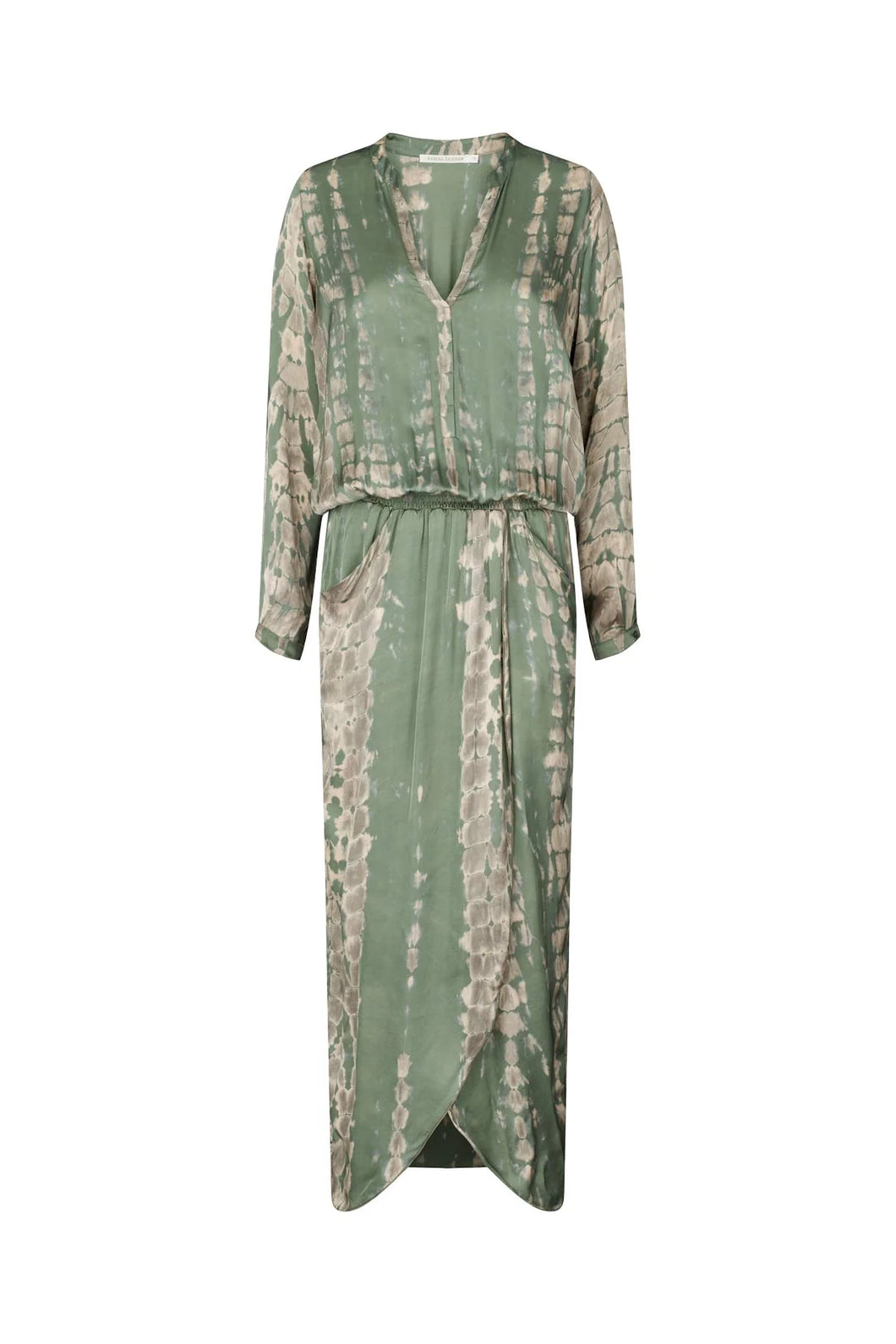 Rabens Saloner Vera Bamboo Dress Mist Combo W24181106