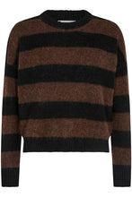 Afbeelding in Gallery-weergave laden, Co&#39;couture CozyCC Stripe O-Knit Black 32100 96
