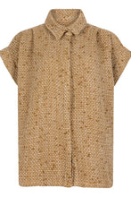 Afbeelding in Gallery-weergave laden, Ruby Tuesday Muna Oversized Short Sleeve Shirt Gold T308-1217
