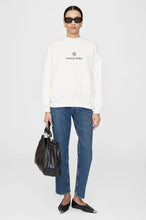 Afbeelding in Gallery-weergave laden, Anine Bing Jaci Sweatshirt Monogram Ivory A-08-10077-IVY1
