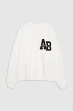 Afbeelding in Gallery-weergave laden, Anine Bing Miles Oversized Sweatshirt Letterman Off White A-08-10074-OFW1
