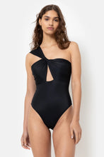 Afbeelding in Gallery-weergave laden, Âme Antwerp Instant One-Shoulder Swimsuit | Black
