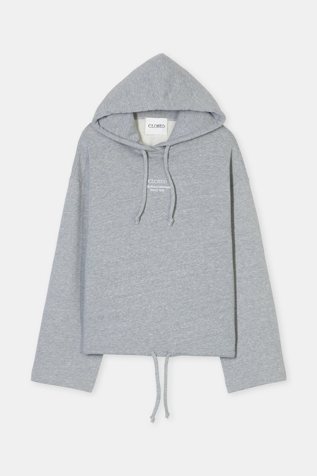 Closed Logo Hoodie Light Grey Melange C95758-47M-PR
