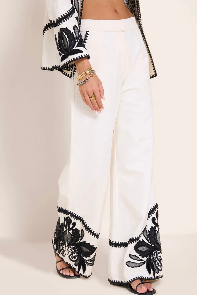 Scarlett Poppies CHALINI TROUSER Vanilla