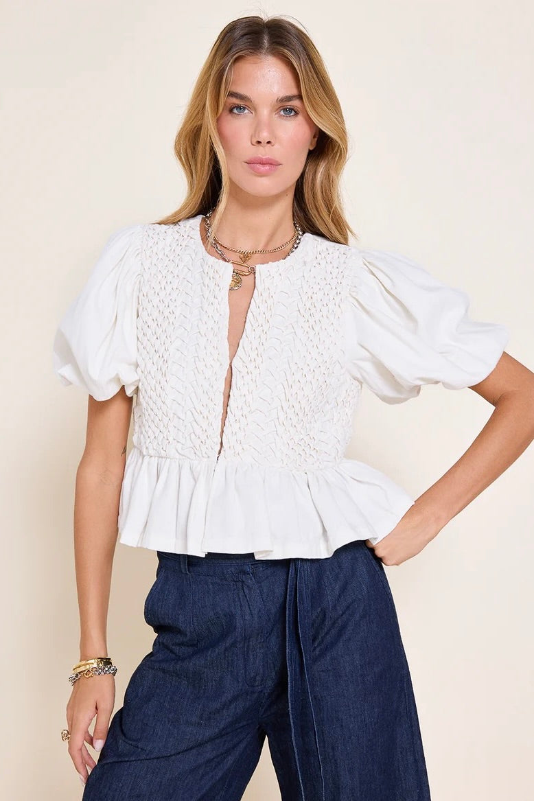 Scarlett Poppies CORINNE TOP Vanilla
