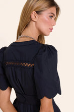 Afbeelding in Gallery-weergave laden, Scarlett Poppies EUPHORIC SHORT DRESS Onyx Black
