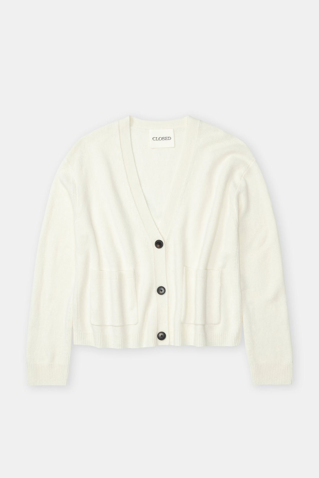 Closed V Cardigan Long Sleeve Ivory C96284-920-22