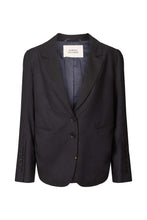 Afbeelding in Gallery-weergave laden, Rabens Saloner DRAPY TAILORING JACKET Sabira I Midnight
