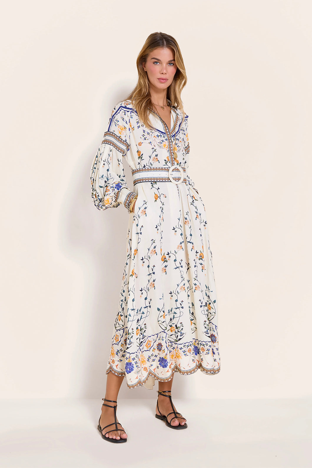 Scarlett Poppies FLORA DANICA LONG DRESS Vanilla