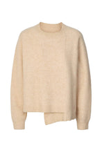 Afbeelding in Gallery-weergave laden, Rabens Saloner SOFT KNIT BOXY SWEATER - CEDRA W25137302 Buttercream
