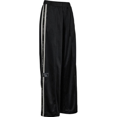 Haute L'Amitié HL10415 Baggy Lurex Logo Tall Track Pants  Black