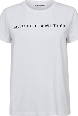 Haute L'Amtié Rub Logo Tee HL10096 White