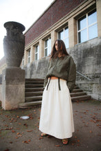 Afbeelding in Gallery-weergave laden, Rabens Saloner Poplin Heavy Full Skirt - Guri Champagne W25285105
