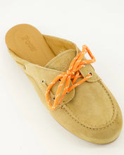 Afbeelding in Gallery-weergave laden, Posa Boatloafer Mule Suede Tan
