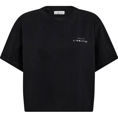 Haute L'Amitié HL Crew Neck Crop Tee HL 10122 Black