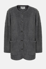 Afbeelding in Gallery-weergave laden, Âme Antwerp HANNAH DARK GREY TEDDY OVERSIZED JACKET
