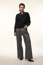 Afbeelding in Gallery-weergave laden, Femmes du Sud Demi Pied du Poule Pants Anthracite 953 PT-0009
