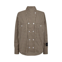 Afbeelding in Gallery-weergave laden, Haute L'Amitié HL10839 High Collar Check Shirt Beige
