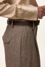 Afbeelding in Gallery-weergave laden, Femmes du Sud Demi Pied de Poule Pants Taupe 205 PT-0009
