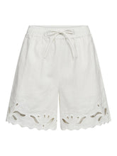 Afbeelding in Gallery-weergave laden, Co'couture LitaCC Linen Emb Shorts White 41196
