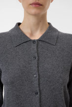 Afbeelding in Gallery-weergave laden, Closed Cardigan with collar Dark Grey melange C96266-99A-22
