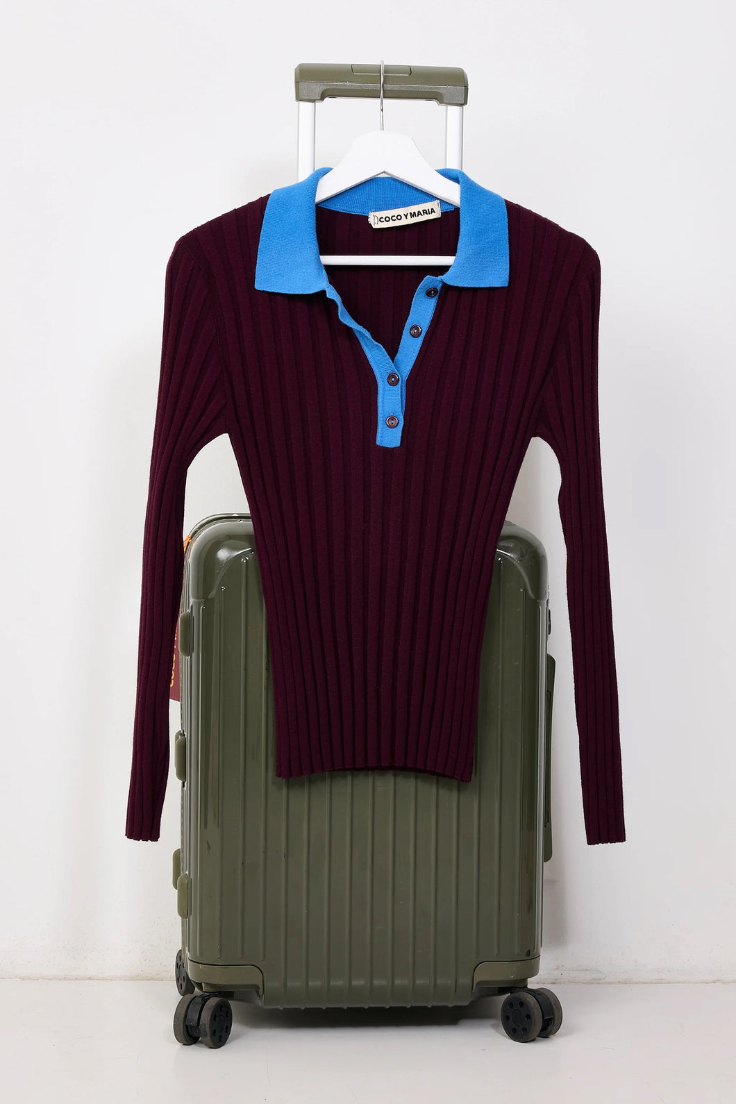 Coco Y Maria LEMONIE POLO AUBERGINE BLUE