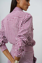 Afbeelding in Gallery-weergave laden, Bad Habits Shirt Tessa Vichy Burgundy
