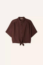 Afbeelding in Gallery-weergave laden, Sessùn Alfassa Tied Blouse Night Moka
