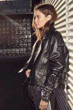 Afbeelding in Gallery-weergave laden, Haute L'Amitié HL10165 Leather Trench Jacket Mocca
