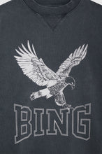 Afbeelding in Gallery-weergave laden, Anine Bing Alto Sweatshirt Retro Eagle Washed Black A-08-10409-WBL1
