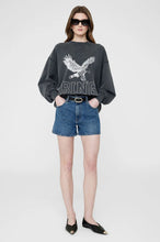 Afbeelding in Gallery-weergave laden, Anine Bing Alto Sweatshirt Retro Eagle Washed Black A-08-10409-WBL1
