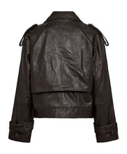Afbeelding in Gallery-weergave laden, Haute L'Amitié HL10165 Leather Trench Jacket Mocca

