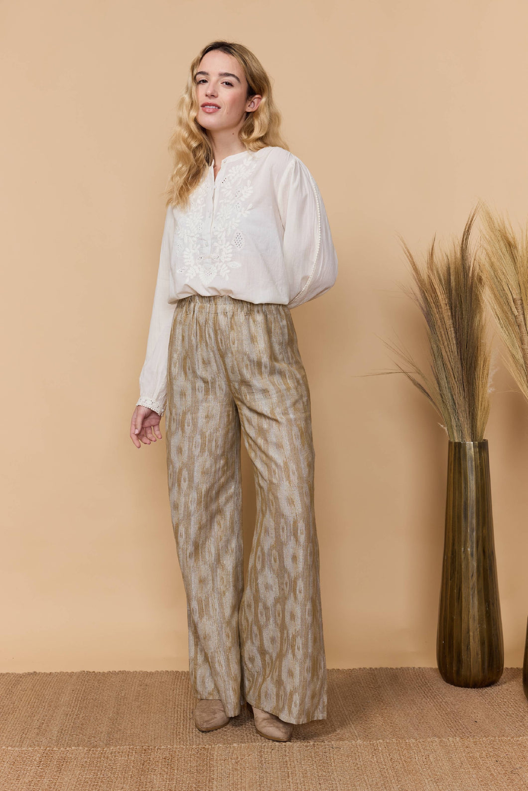 Louizon Laurie Pant Ikat Jacquard