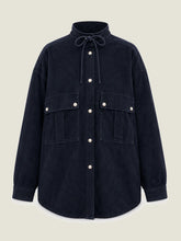 Afbeelding in Gallery-weergave laden, Alter Ego W804 HAYA SUEDE BLOUSE / Pinstripe
