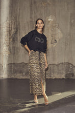 Afbeelding in Gallery-weergave laden, Co&#39;couture LeoCC Denim Slit Skirt 34110 16 Khaki
