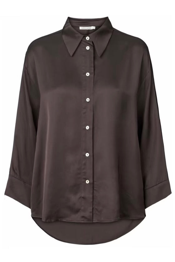 Rabens Saloner LUSH FULL SHIRT - NOABELLE W25314303 After Dark