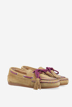 Afbeelding in Gallery-weergave laden, Posa Boat Loafer Fringe Coloured Stitch Tan

