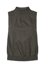 Afbeelding in Gallery-weergave laden, Rabens Saloner Poplin Heavy Shirring Top - Fiola Dry Bark W25285104
