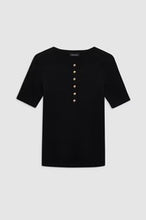 Afbeelding in Gallery-weergave laden, ANINE BING ALESSIA TEE BLACK A-08-10315-BLK26
