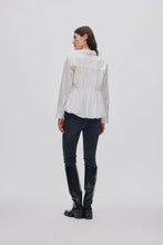 Afbeelding in Gallery-weergave laden, Rabens Saloner POPLIN PUFFED HEM SHIRT Sophie I White
