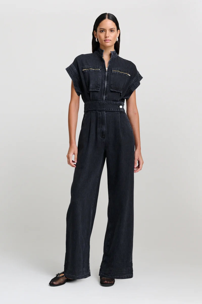 CHPTR-S PROWESS JUMPSUIT JUMPSUIT / DARK GREY DENIM