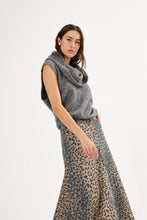 Afbeelding in Gallery-weergave laden, Rabens Saloner NATJA LEOPARD PRINT BUTTON SKIRT I LEOPARD
