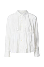 Afbeelding in Gallery-weergave laden, Rabens Saloner POPLIN PUFFED HEM SHIRT Sophie I White
